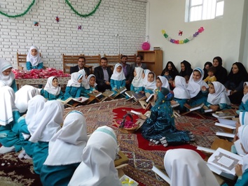 جشن آغاز آموزش قرآن پایه اول دبستان در سروستان