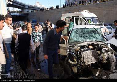 تصادف شدید در زیرگذر شهدای مهدی آباد شیراز