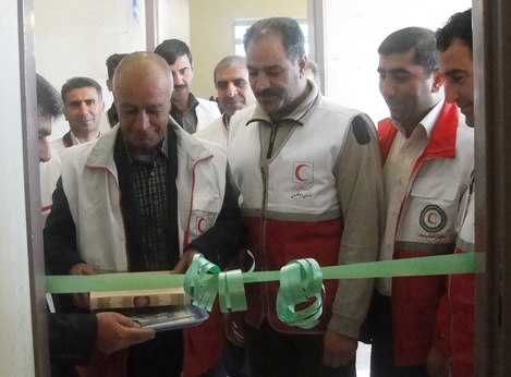 افتتاح خانه داوطلبی جمعیت هلال احمر در اداره آب و فاضلاب