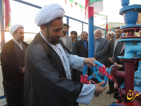 افتتاح پروژه آبرسانی به مجموعه ماهفرخان، محمد آباد خیر شهرستان استهبان
