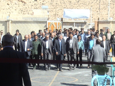 افتتاح پروژه دبیرستان شش کلاسه محمد الدوره واقع در زنگنه شهرستان فسا