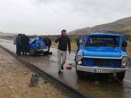 حادثه در جاده شیراز خرامه