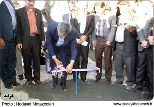 افتتاح پروژه آبرسانی روستای جهان آباد خرامه 