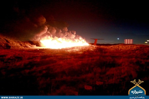 مانور طرح اضطرار فرود هواپیما در فرودگاه شیراز