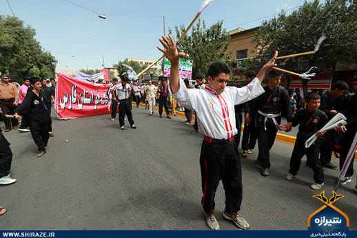 حضور وزرشکاران در راهپیمایی روز قدس شیراز