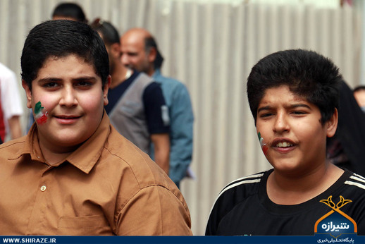 حضور نوجوانان در راهپیمایی روز قدس شیراز