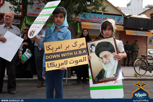 حضور کودکان در راهپیمایی روز قدس شیراز