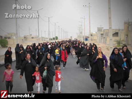 همایش پیاده روی اهالی شهرک مسکن مهر شهرستان زرین دشت