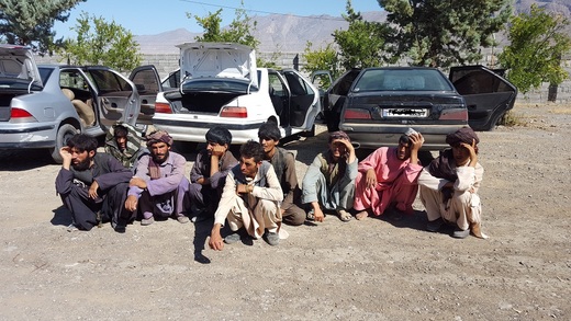 دستگیری ۹ تبعه افغانی غیرمجاز در آباده طشک