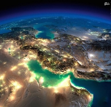 تصاویر خیره کننده ناسا از ایران در شب