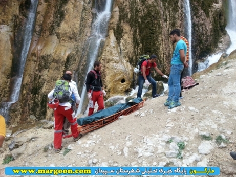 سقوط یک کوهنورد شیرازی از ارتفاعات آبشار مارگون