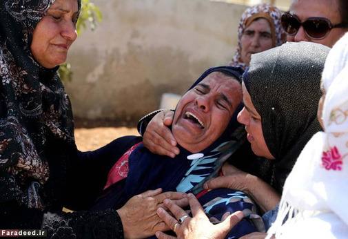 تشییع مادر نوزاد سوخته فلسطینی