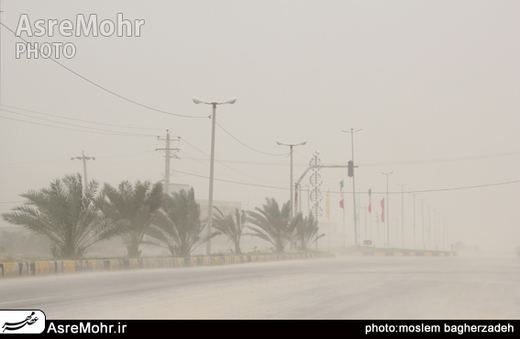 طوفان شدید در شهرستان مهر