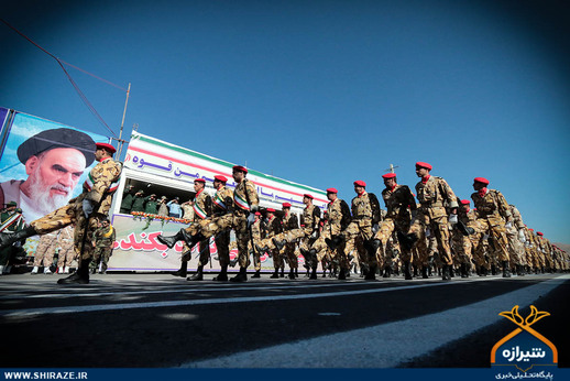 مراسم رژه 31 شهریور نیروهای مسلح در شیراز