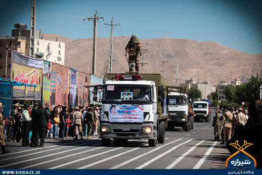 مراسم رژه 31 شهریور نیروهای مسلح در شیراز