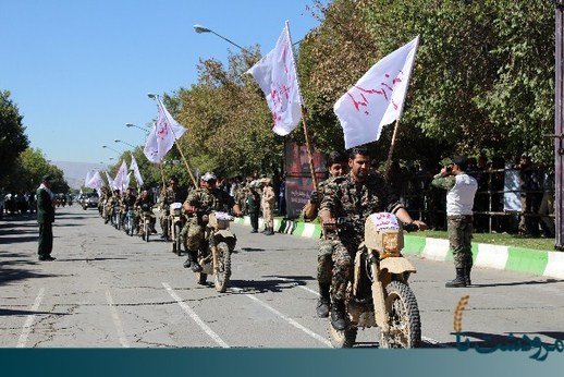 رژه موتوری نیروهای مسلج در مرودشت