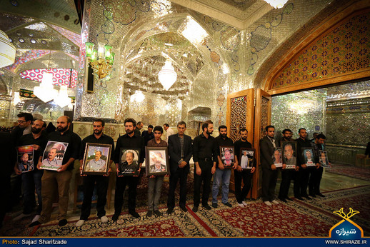 مراسم چهلمین روز درگذشت جانباختگان فاجعه منا در حرم مطهر شاهچراغ(ع) شیراز