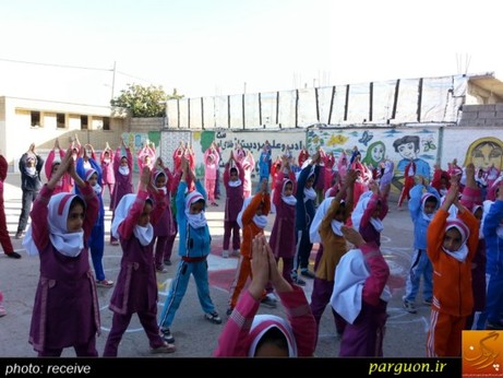 اجرای ورزش صبحگاهی در مدارس قیروکارزین
