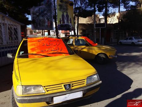 توقیف تاکسی های متخلف در اقلید