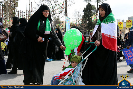 راهپیمایی یوم الله 22 بهمن در شیراز