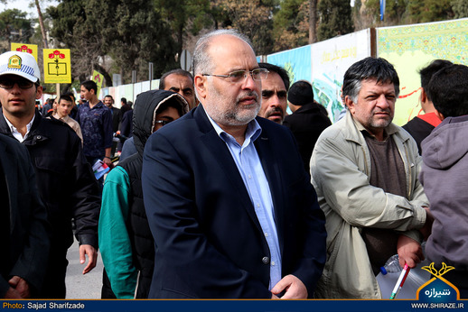حضور حق دل رئیس شورای شهر شیراز