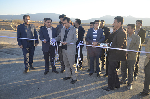 افتتاح یک پروژه عمرانی در روستای اکبر آباد شهرستان پاسارگاد