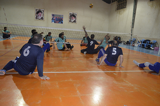 برگزاری مسابقه والیبال نشسته در پاسارگاد