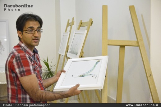افتتاح نمایشگاه نقاشی خط در داراب