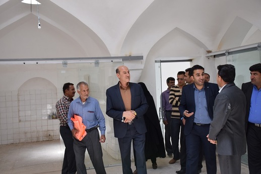 افتتاح بازارچه حمام حاج محمد حسن در نی ریز