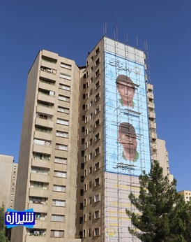 تمثال دو شهید خلبان کشور در بلوار مدرس شیراز نقش بست