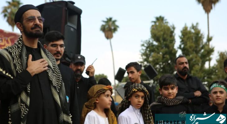 تجدید میثاق کودکان شیرازی با امام حسین (ع)