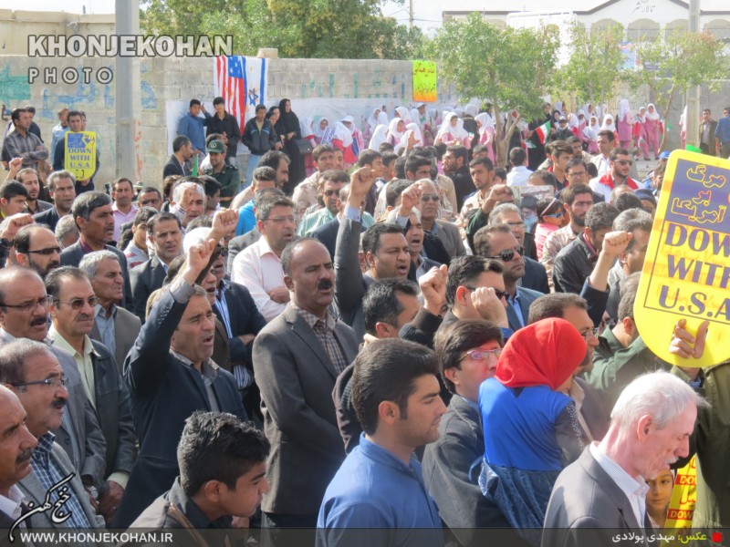 گزارش تصویری: حماسه تسنن و تشیع خنج در راهپیمایی 22 بهمن