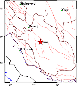 زلزله صبحگاهی در شیراز؛ 3.2 ریشتر