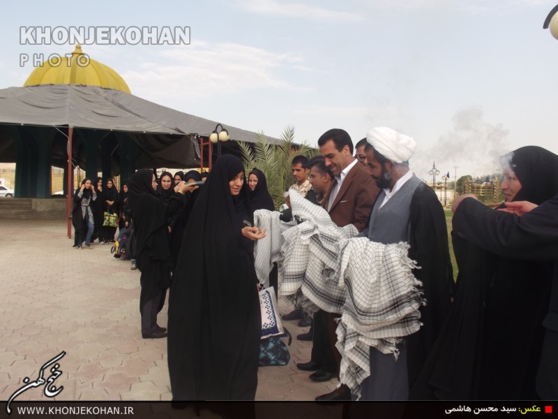 تصاویر: اعزام 120 دانش آموز دختر خنجی به اردوی راهیان نور جنوب