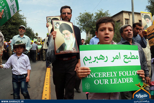 حضور کودکان در راهپیمایی روز قدس شیراز