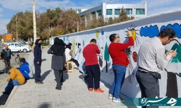 هنرمندان سندروم‌داون دیوار ۴۷ را زنده کردند